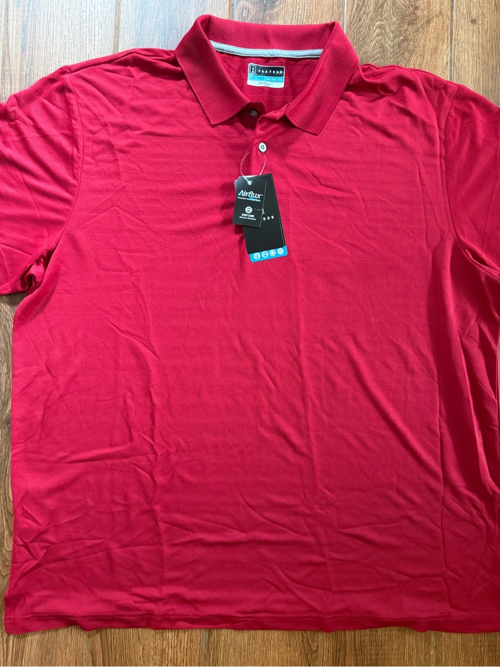PGA tour airflux Red Polo Shirt - Men's Short Sleeve / xxl